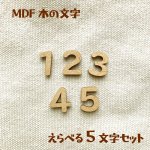 画像1: MDF ちいさめ数字 えらべる５文字セット (1)