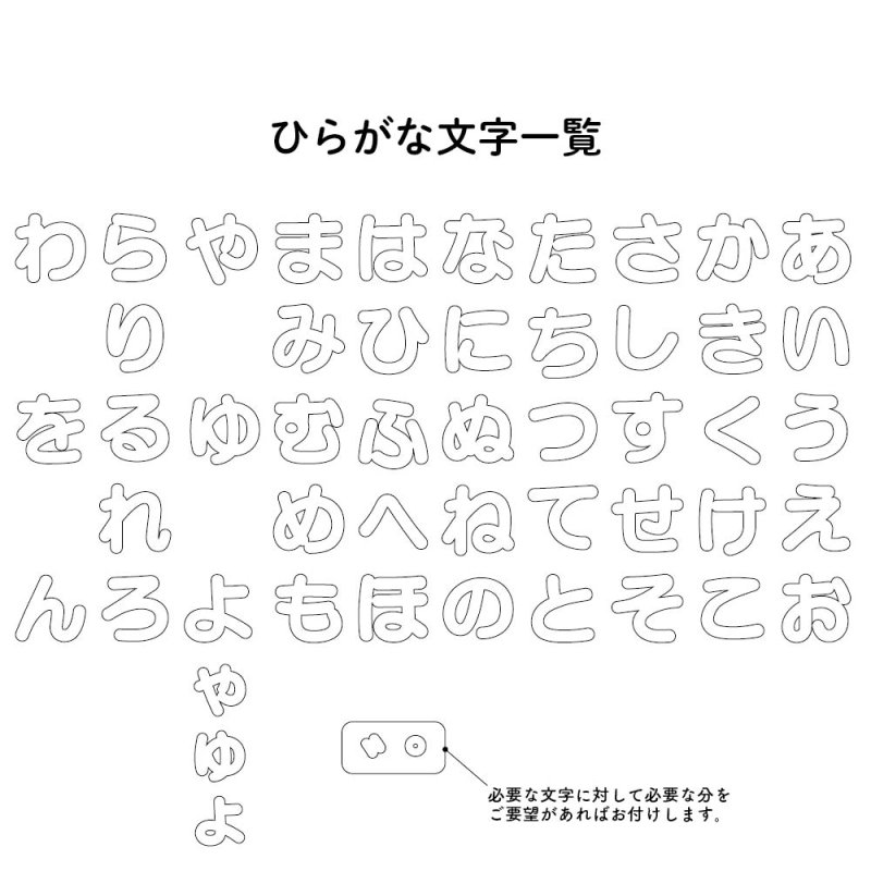 画像3: MDF ちいさめひらがな文字 えらべる10文字セット (3)