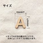 画像2: MDF 中くらいアルファベット文字 えらべる５文字セット (2)