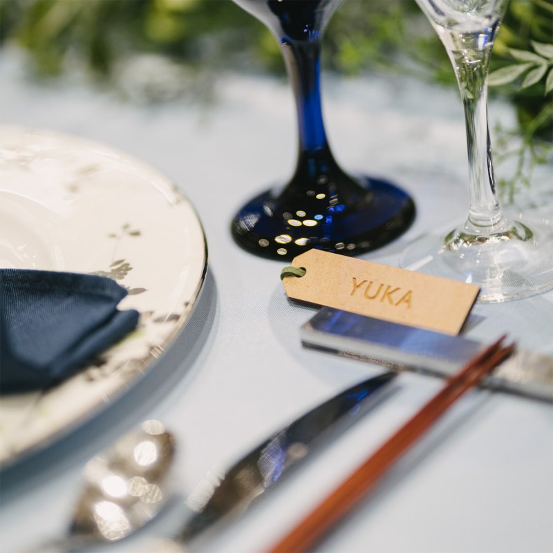 画像2: 席札 ネームタグ風  木 リボンなし (2)