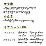 画像5: 席札 ネームプレート小 筆記体文字 MDF(木)  (5)