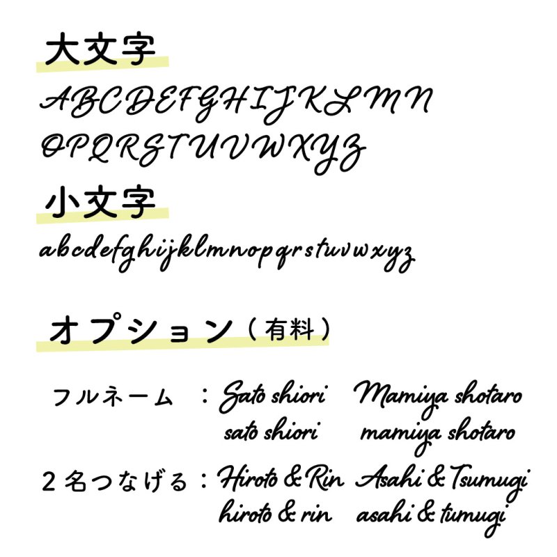 画像5: 席札 ネームプレート大 筆記体文字 MDF(木)  (5)