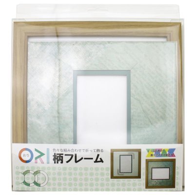 画像3: ポストカード 円形 古紙風×小紋 G